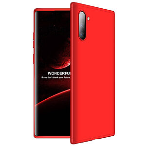 Θήκη GKK Full body Protection 360° από σκληρό πλαστικό για Samsung Galaxy Note 10 κόκκινο
