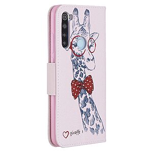 Θήκη Xiaomi Redmi Note 8 / 8 (2021) OEM Giraffe με βάση στήριξης, υποδοχές καρτών και μαγνητικό κούμπωμα Flip Wallet δερματίνη - Image 3