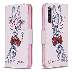 Θήκη Xiaomi Redmi Note 8 / 8 (2021) OEM Giraffe με βάση στήριξης, υποδοχές καρτών και μαγνητικό κούμπωμα Flip Wallet δερματίνη - Image 4