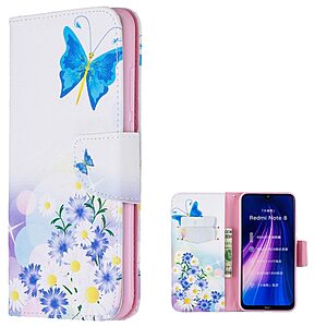 Θήκη Xiaomi Redmi Note 8 OEM Flowers and Butterflies με βάση στήριξης