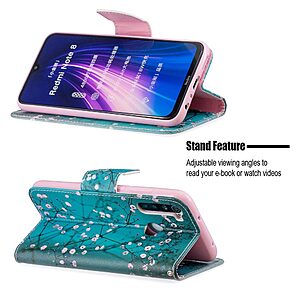 Θήκη Xiaomi Redmi Note 8 / 8 (2021) OEM Wintersweet με βάση στήριξης, υποδοχές καρτών και μαγνητικό κούμπωμα Flip Wallet δερματίνη - Image 5