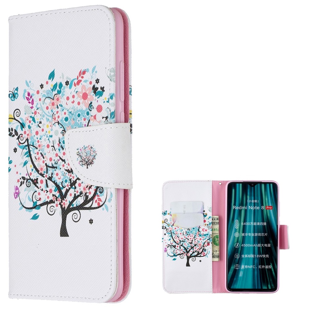 Θήκη Xiaomi Redmi Note 8 Pro OEM Flowered Tree με βάση στήριξης Θήκη Xiaomi Redmi Note 8 Pro OEM Flowered Tree με βάση στήριξης