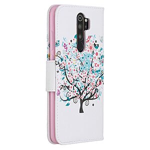 Θήκη Xiaomi Redmi Note 8 Pro OEM Flowered Tree με βάση στήριξης, υποδοχές καρτών και μαγνητικό κούμπωμα Flip Wallet δερματίνη - Image 3