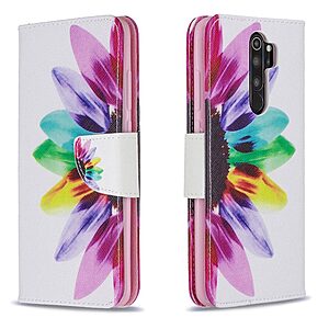 Θήκη Xiaomi Redmi Note 8 Pro OEM Colorful Petals με βάση στήριξης, υποδοχές καρτών και μαγνητικό κούμπωμα Flip Wallet δερματίνη - Image 4