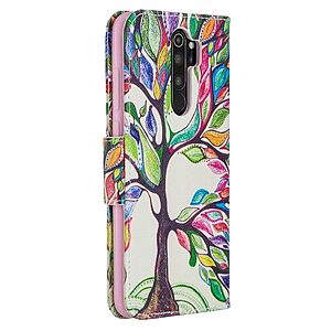 Θήκη Xiaomi Redmi Note 8 Pro OEM Colorized Tree με βάση στήριξης, υποδοχές καρτών και μαγνητικό κούμπωμα Flip Wallet δερματίνη - Image 3