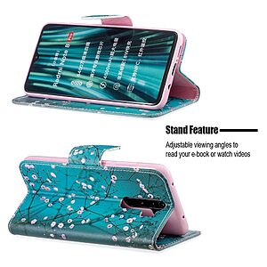 Θήκη Xiaomi Redmi Note 8 Pro OEM Wintersweet με βάση στήριξης, υποδοχές καρτών και μαγνητικό κούμπωμα Flip Wallet δερματίνη - Image 5