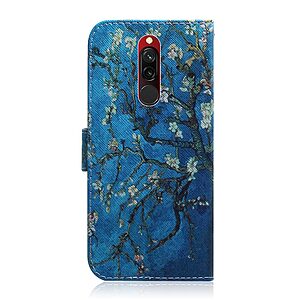 Θήκη Xiaomi Redmi 8 OEM Wintersweet με βάση στήριξης, υποδοχές καρτών και μαγνητικό κούμπωμα Flip Wallet από συνθετικό δέρμα και TPU - Image 3