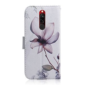 Θήκη Xiaomi Redmi 8 OEM Rare flower με βάση στήριξης, υποδοχές καρτών και μαγνητικό κούμπωμα Flip Wallet από συνθετικό δέρμα και TPU - Image 3