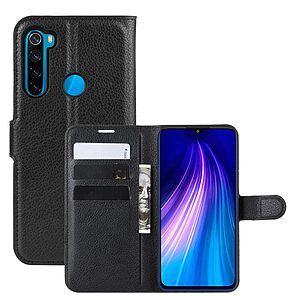 Θήκη Xiaomi Redmi Note 8T OEM Litchi Texture Leather με βάση στήριξης