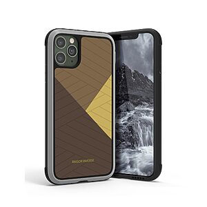 Θήκη iPhone 11 Pro Max RAIGOR INVERSE Beckley Series Πλάτη Premium Drop-Proof από σκληρό TPU καφέ