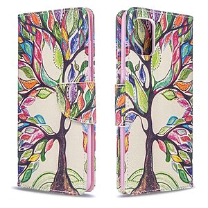 Θήκη Samsung Galaxy A51 OEM Colorized Tree με βάση στήριξης, υποδοχές καρτών και μαγνητικό κούμπωμα Flip Wallet από συνθετικό δέρμα και TPU - Image 4