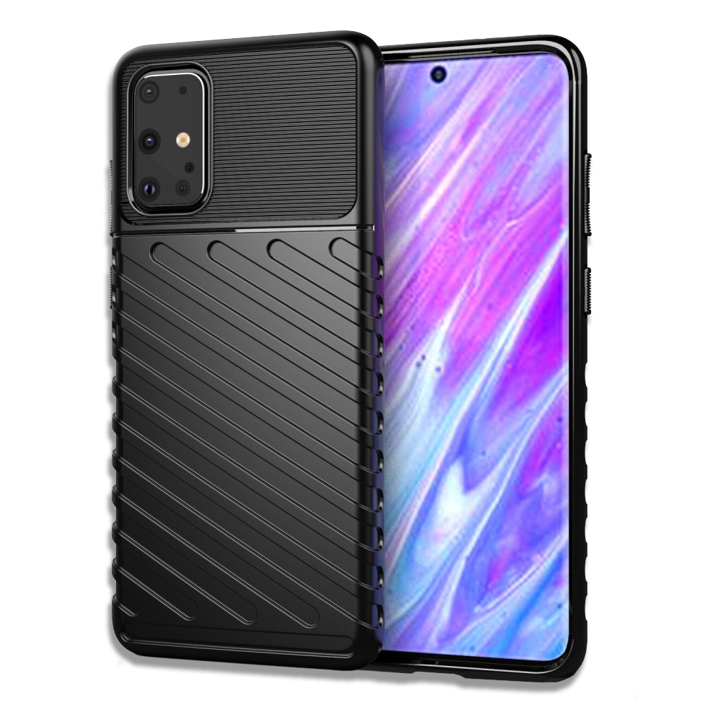 Θήκη Samsung Galaxy S20 Plus OEM Thunder Series Πλάτη από ενισχυμένο TPU μαύρο