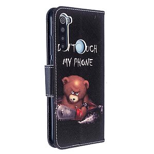 Θήκη Xiaomi Redmi Note 8T OEM Angry bear with chainsaw με βάση στήριξης, υποδοχές καρτών και μαγνητικό κούμπωμα Flip Wallet από συνθετικό δέρμα και TPU - Image 3