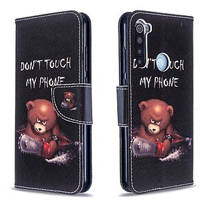Θήκη Xiaomi Redmi Note 8T OEM Angry bear with chainsaw με βάση στήριξης, υποδοχές καρτών και μαγνητικό κούμπωμα Flip Wallet από συνθετικό δέρμα και TPU - Image 4