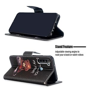 Θήκη Xiaomi Redmi Note 8T OEM Angry bear with chainsaw με βάση στήριξης, υποδοχές καρτών και μαγνητικό κούμπωμα Flip Wallet από συνθετικό δέρμα και TPU - Image 5