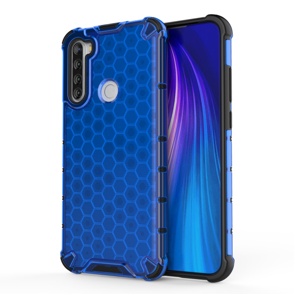 Θήκη Xiaomi Redmi Note 8T OEM Honeycomb Series Πλάτη Hybrid Shock-Proof από ενισχυμένο πλαστικό και TPU μπλε