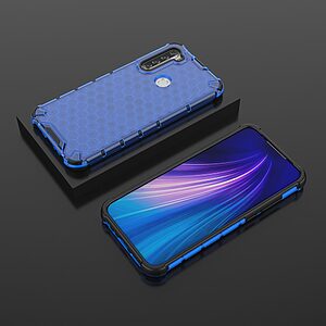 Θήκη Xiaomi Redmi Note 8T OEM Honeycomb Series Πλάτη Hybrid Shock-Proof από ενισχυμένο πλαστικό και TPU μπλε - Image 4