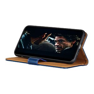 Θήκη Huawei P40 OEM PU Leather Wallet Case με βάση στήριξης, υποδοχή καρτών και μαγνητικό κούμπωμα Flip Wallet από συνθετικό δέρμα και TPU μπλε - Image 3