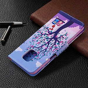 Θήκη Xiaomi Redmi Note 9s / Note 9 Pro / Note 9 Pro Max OEM Swinging Owls με βάση στήριξης, υποδοχές καρτών και μαγνητικό κούμπωμα Flip Wallet από συνθετικό δέρμα και TPU - Image 5