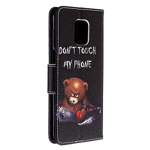 Θήκη Xiaomi Redmi Note 9s / Note 9 Pro / Note 9 Pro Max OEM Angry bear with chainsaw με βάση στήριξης, υποδοχές καρτών και μαγνητικό κούμπωμα Flip Wallet από συνθετικό δέρμα και TPU - Image 4
