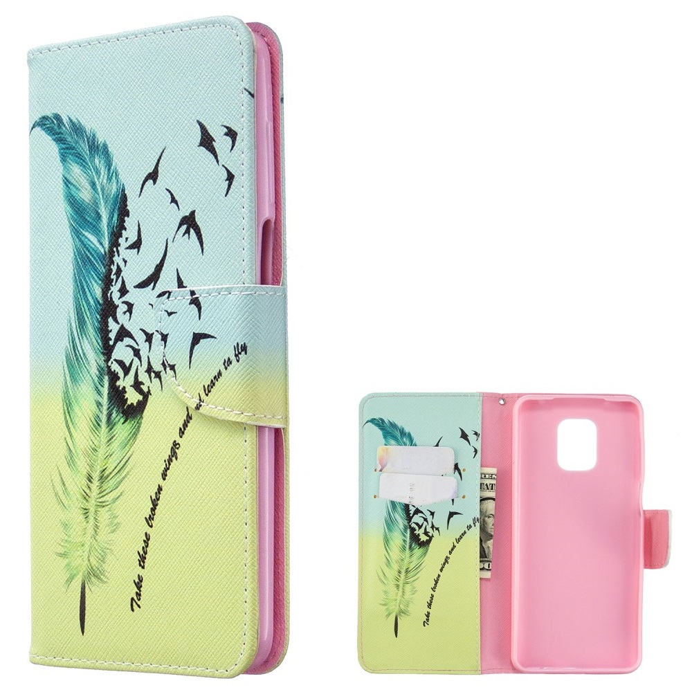 Θήκη Xiaomi Redmi Note 9S OEM Feather & Birds με βάση στήριξης