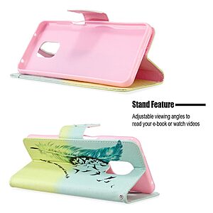 υποδοχές καρτών και μαγνητικό κούμπωμα Flip Wallet από συνθετικό δέρμα και TPU