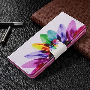 Θήκη Xiaomi Redmi Note 9s / Note 9 Pro / Note 9 Pro Max OEM Colorful Petals με βάση στήριξης, υποδοχές καρτών και μαγνητικό κούμπωμα Flip Wallet από συνθετικό δέρμα και TPU - Image 4