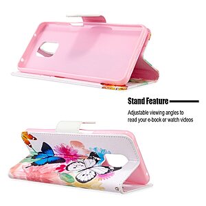 υποδοχές καρτών και μαγνητικό κούμπωμα Flip Wallet από συνθετικό δέρμα και TPU