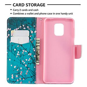 Θήκη Xiaomi Redmi Note 9s / Note 9 Pro / Note 9 Pro Max OEM Wintersweet με βάση στήριξης, υποδοχές καρτών και μαγνητικό κούμπωμα Flip Wallet από συνθετικό δέρμα και TPU - Image 3