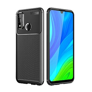 Θήκη Huawei P Smart (2020) OEM Beetle Series Carbon Fiber Πλάτη TPU μαύρο