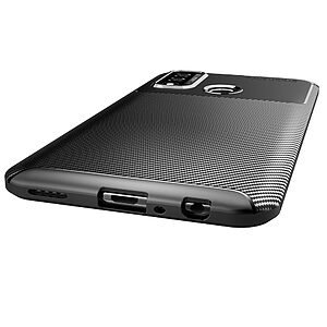 Θήκη Huawei P Smart (2020) OEM Beetle Series Carbon Fiber Πλάτη TPU μαύρο - Image 4