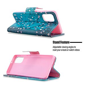 Θήκη Samsung Galaxy A41 OEM Wintersweet με βάση στήριξης, υποδοχές καρτών και μαγνητικό κούμπωμα Flip Wallet από συνθετικό δέρμα και TPU - Image 5