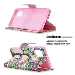 υποδοχές καρτών και μαγνητικό κούμπωμα Flip Wallet από συνθετικό δέρμα και TPU