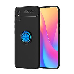 Θήκη Xiaomi Redmi 9A OEM Magnetic Ring Kickstand / Μαγνητικό δαχτυλίδι / Βάση στήριξης TPU μαύρο / μπλε