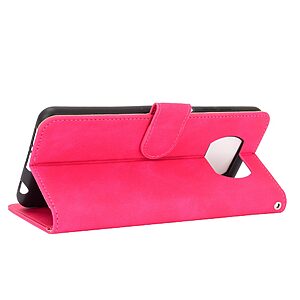 Θήκη Xiaomi Poco X3 NFC / X3 Pro OEM Skin Touch Series με βάση στήριξης, υποδοχές καρτών και μαγνητικό κούμπωμα Flip Wallet από συνθετικό δέρμα και TPU φούξια - Image 5