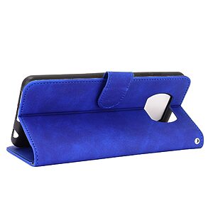 Θήκη Xiaomi Poco X3 NFC / X3 Pro OEM Skin Touch Series με βάση στήριξης, υποδοχές καρτών και μαγνητικό κούμπωμα Flip Wallet από συνθετικό δέρμα και TPU μπλε - Image 5