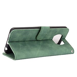 Θήκη Xiaomi Poco X3 NFC / X3 Pro OEM Skin Touch Series με βάση στήριξης, υποδοχές καρτών και μαγνητικό κούμπωμα Flip Wallet από συνθετικό δέρμα και TPU πράσινο - Image 5