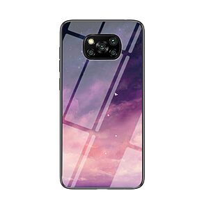 Θήκη Xiaomi Poco X3 NFC OEM σχέδιο Fantasy Sky με πλάτη από Tempered Glass και εσωτερικό TPU