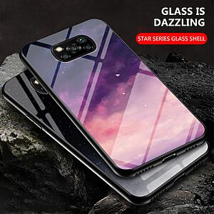 Θήκη Xiaomi Poco X3 NFC / X3 Pro OEM σχέδιο Fantasy Sky με πλάτη από Tempered Glass και εσωτερικό TPU - Image 2