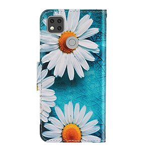 Θήκη Xiaomi Redmi 9C OEM Daisies με βάση στήριξης, υποδοχές καρτών και μαγνητικό κούμπωμα Flip Wallet δερματίνη - Image 3