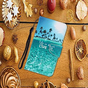 Θήκη Xiaomi Redmi 9C OEM Coconut Tree sea με βάση στήριξης, υποδοχές καρτών και μαγνητικό κούμπωμα Flip Wallet δερματίνη - Image 5