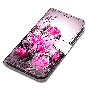 Θήκη Xiaomi Redmi 9C OEM Pretty Roses με βάση στήριξης, υποδοχές καρτών και μαγνητικό κούμπωμα Flip Wallet από συνθετικό δέρμα και TPU - Image 3