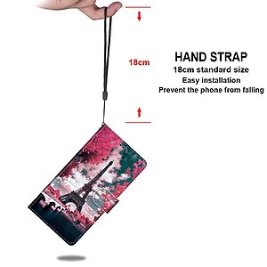 Θήκη Xiaomi Redmi 9C OEM Eiffel Tower in Spring με βάση στήριξης, υποδοχές καρτών και μαγνητικό κούμπωμα Flip Wallet από συνθετικό δέρμα και TPU - Image 5