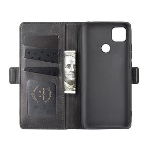 Θήκη Xiaomi Redmi 9C Mad Mask Leather Wallet Case V2 με βάση στήριξης, υποδοχές καρτών και μαγνητικό κούμπωμα Flip Wallet από συνθετικό δέρμα μαύρο - Image 4