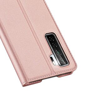 Θήκη Huawei P40 Lite 5G DUX DUCIS Skin Pro Series με βάση στήριξης, υποδοχή καρτών και μαγνητικό κούμπωμα Flip Wallet από συνθετικό δέρμα και TPU χρυσό - Image 3
