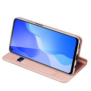 Θήκη Huawei P40 Lite 5G DUX DUCIS Skin Pro Series με βάση στήριξης, υποδοχή καρτών και μαγνητικό κούμπωμα Flip Wallet από συνθετικό δέρμα και TPU χρυσό - Image 5