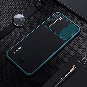 Θήκη Huawei P40 Lite 5G MOFI Camshield Series πλάτη με προστασία για την κάμερα από σκλήρό Premium TPU πράσινο - Image 3