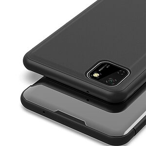 Θήκη Huawei Y5p OEM Mirror Surface Series Flip Window δερματίνη μαύρο - Image 4