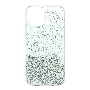 Θήκη iPhone 12 / 12 Pro OEM πλάτη Epoxy με διακριτικό γκλίτερ και αντικραδασμικό TPU γαλάζιο