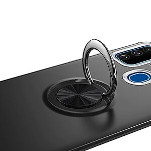 Θήκη Samsung Galaxy M21 OEM Magnetic Ring Kickstand / Μαγνητικό δαχτυλίδι / Βάση στήριξης TPU μαύρο - Image 4